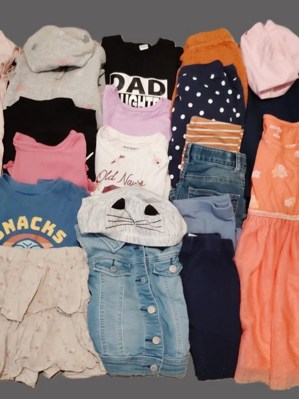 HUGE LOT CLOTHES TOPS LEGGINGS JACKET OUTFITS OLD NAVY SWISS TECH~GIRLS SIZE 4T